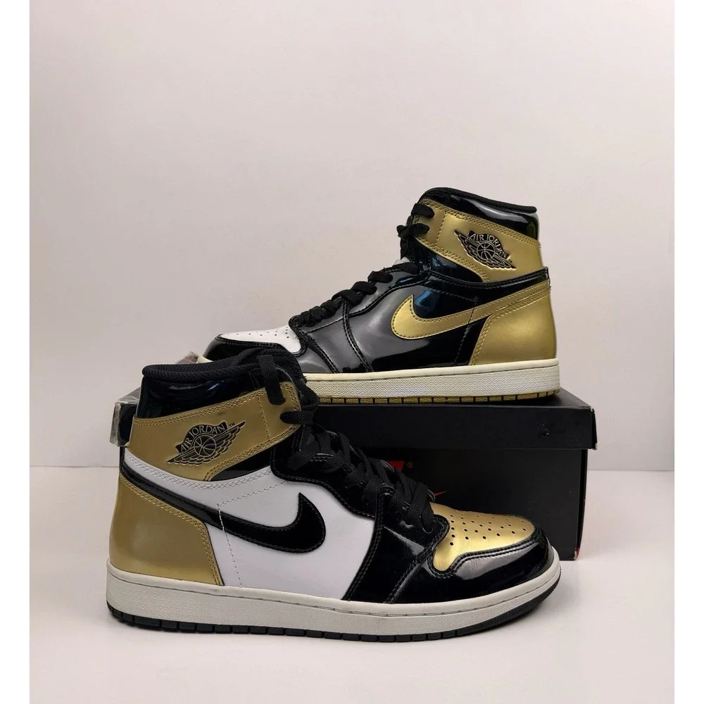 Nike Air Jordan 1 Retro OG NRG High Gold Top 3 Men Size 10 861428-001 Pre-Owned